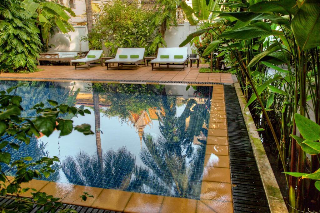 Villa Langka Hotel & Restaurant Phnom Pen Exterior foto